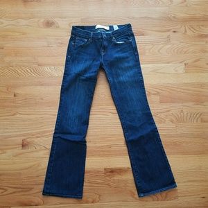 Abercrombie dark washed emma jeans